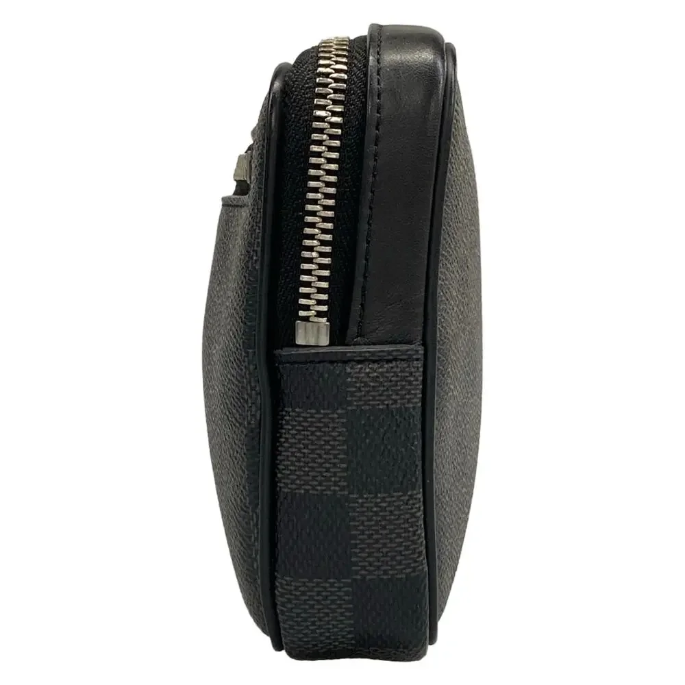 Louis Vuitton Alpha Clutch Bag N60182 Dark Gray Black